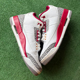 Jordan Cardinal 3s Size 11.5