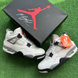 Jordan White Cement 4s Size 8