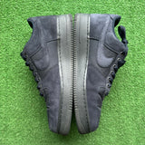 Nike Navy Canvas Low Air Force 1s Size 13