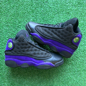 Jordan Court Purple 13s Size 5Y