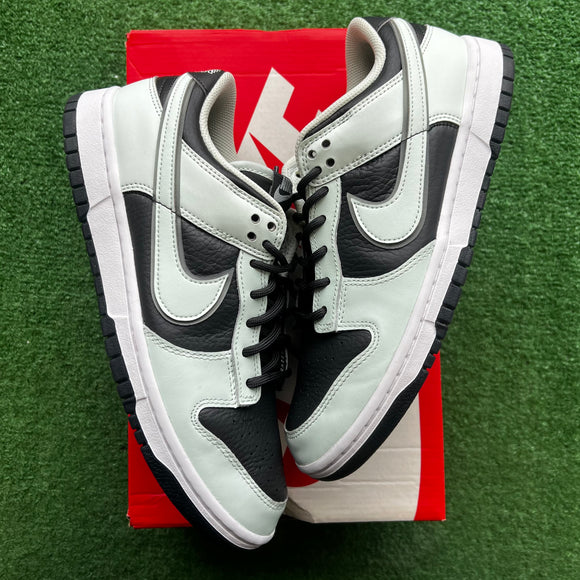 Nike Dark Smoke Grey Barley Green Low Dunks Size 8.5