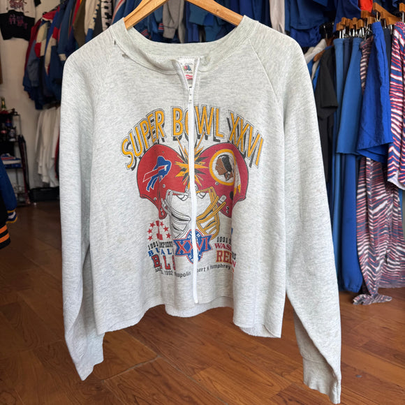 Vintage Buffalo Bills Zip Crop Size XL