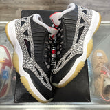 Jordan Black Cement IE Low 11s Size 9.5