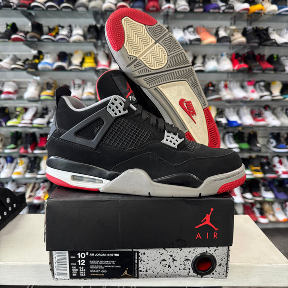 Jordan Bred 4s Size 10.5