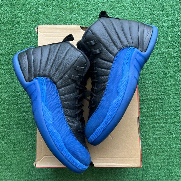 Jordan Black Game Royal 12s Size 10