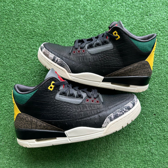Jordan Animal Instinct 3s Size 9.5