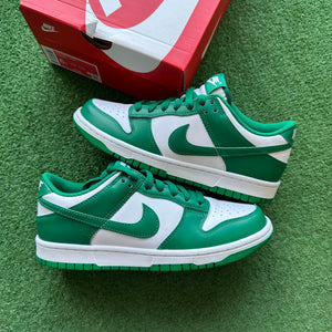 Nike White Malachite Low Dunk Size 6Y