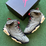 Jordan Travis Scott Olive 6s Size 10.5