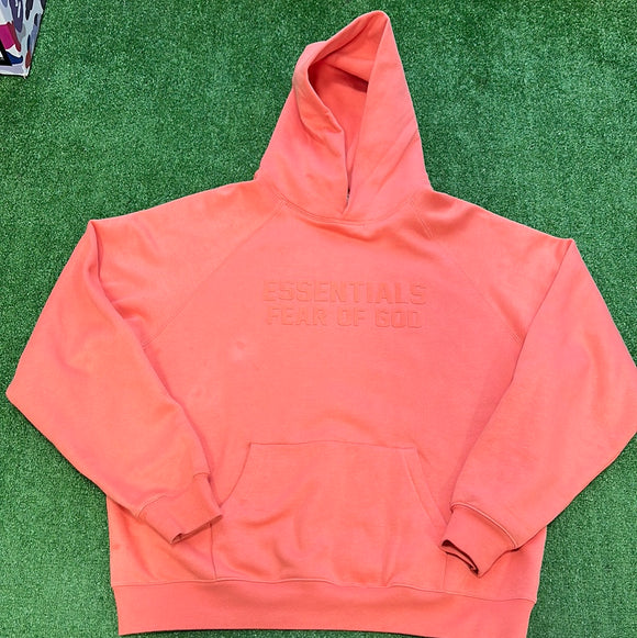 Essentials Fear Of God ￼Crimson Pullover Hoodie Size L