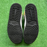 Jordan Metallic Gold Black Mid 1s Size 12