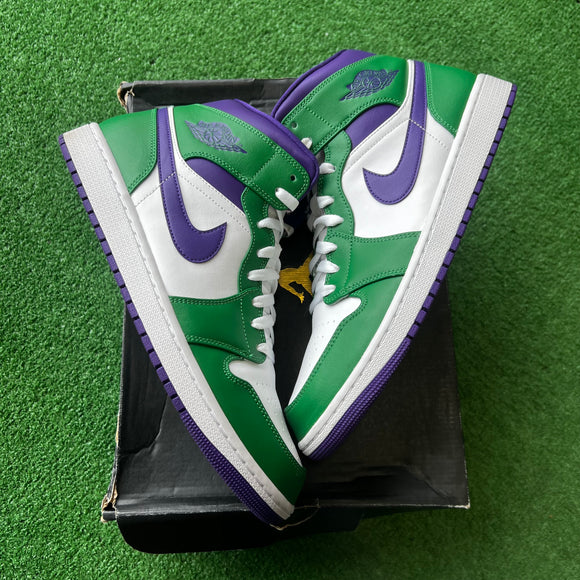 Jordan Incredible Hulk Mid 1s Size 12