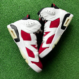 Jordan Carmine 6s Size 12