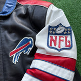 Vintage Buffalo Bills Jeff Hamilton Leather Jacket Size XL
