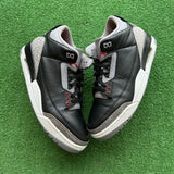 Jordan Black Cement 3s Size 12