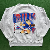 Vintage Buffalo Bills Flintstones Crewneck Size M