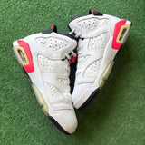 Jordan White Infrared 6s Size 5.5Y