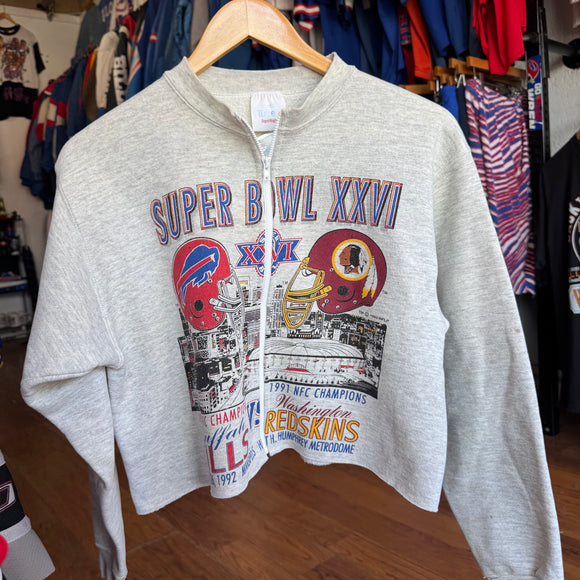 Vintage Buffalo Bills Zip Crop Size M