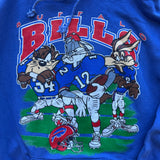 Vintage Buffalo Bills Looney Tunes Hoodie Size M