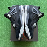 Jordan Black Canvas 4s Size 10.5