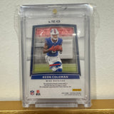 Buffalo Bills Keon Coleman Autographed Numbered Nike Swoosh Jersey Patch Card