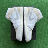 Jordan Tech Grey Mid 1s Size 8