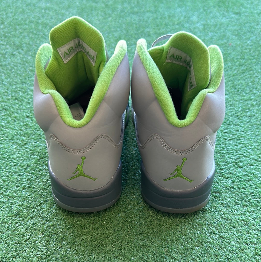 jordan 5 metallic green