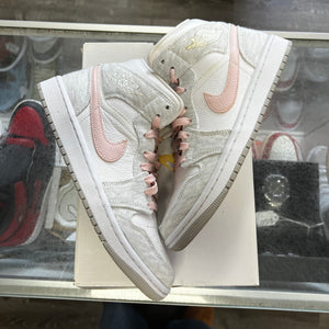 Jordan Light Iron Ore Mid 1s Size 8W/6.5M
