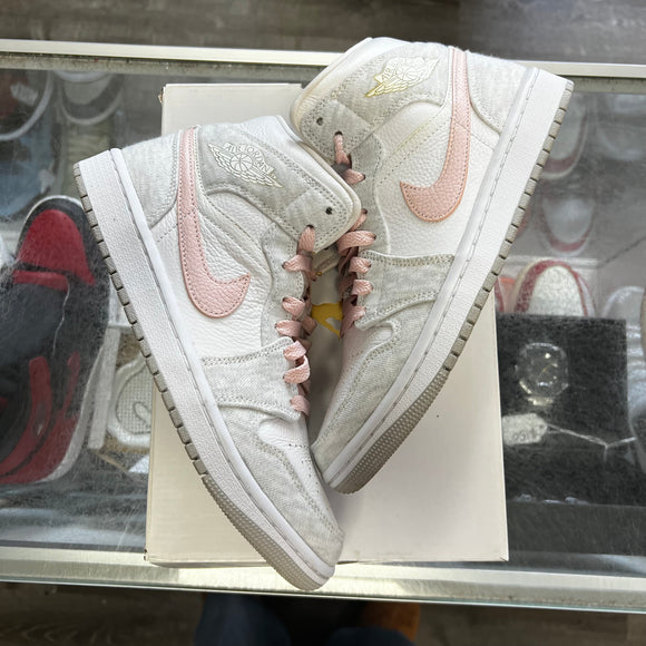 Jordan Light Iron Ore Mid 1s Size 8W/6.5M