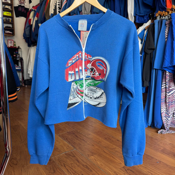 Vintage Buffalo Bills Zip Crop Size L