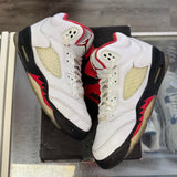 Jordan Fire Red 5s Size 5Y