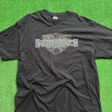 Vintage Harley Davidson Iron Block Tee Size 2XL