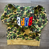 Bape ABC Camo 2nd Ape Wide Hoodie Size L