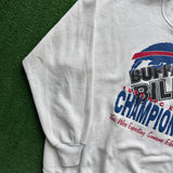 Vintage Buffalo Bills AFC East Champions Crewneck Size L