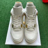 Jordan Metallic Gold 4s Size 12W/10.5M