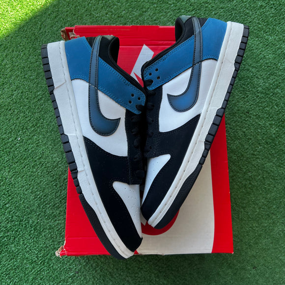 Nike Industrial Blue Low Dunks Size 10