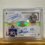 Buffalo Bills Lee Evans Andre Reed Numbered Autographed Card
