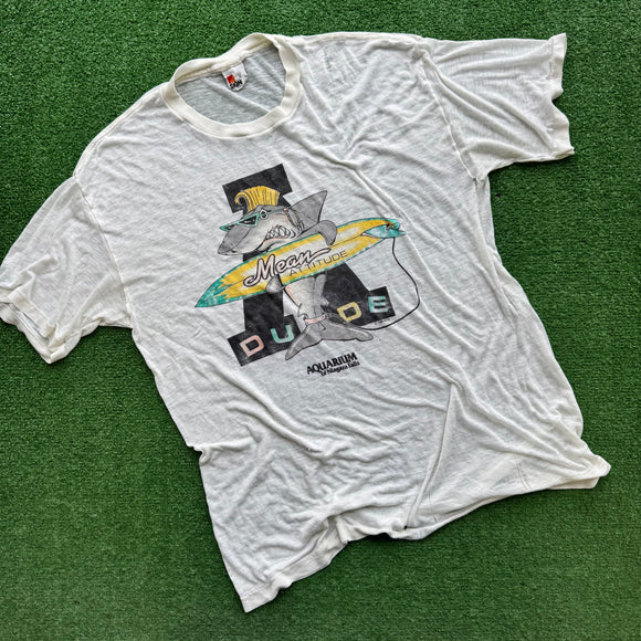 Vintage Aquarium of Niagara Falls 1988 Tee Size XL Buffalo