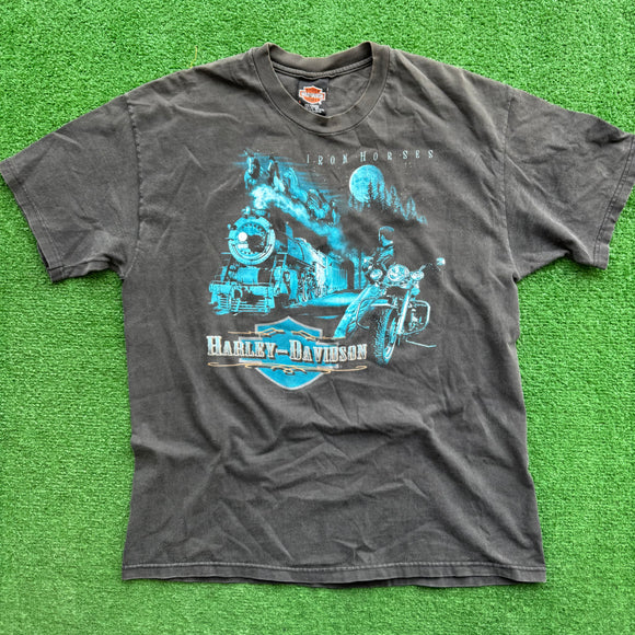 Vintage Harley Davidson Battlefield Tee Size L
