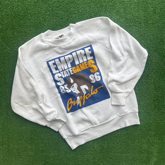 Vintage Buffalo 85-86 Empire State Games Crewneck Size XS