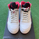 Jordan Fire Red 5s Size 10.5