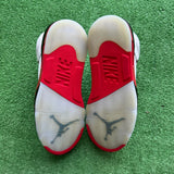 Jordan Black Tongue Fire Red 5s Size 10