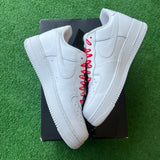 Nike Supreme White Air Force 1s Size 9