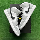 Jordan Light Smoke Grey Mid 1s Size 12
