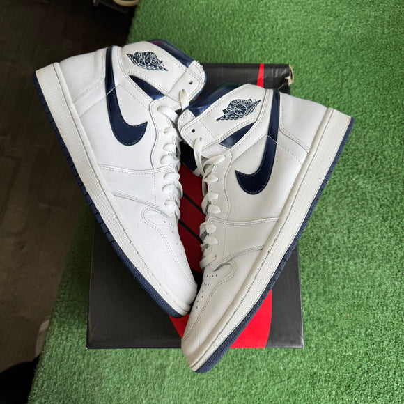 Jordan Metallic Navy 1s Size 12