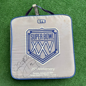 Vintage Buffalo Bills Super Bowl Jim Kelly Signed Seat Cushion