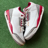 Jordan Cardinal 3s Size 11.5