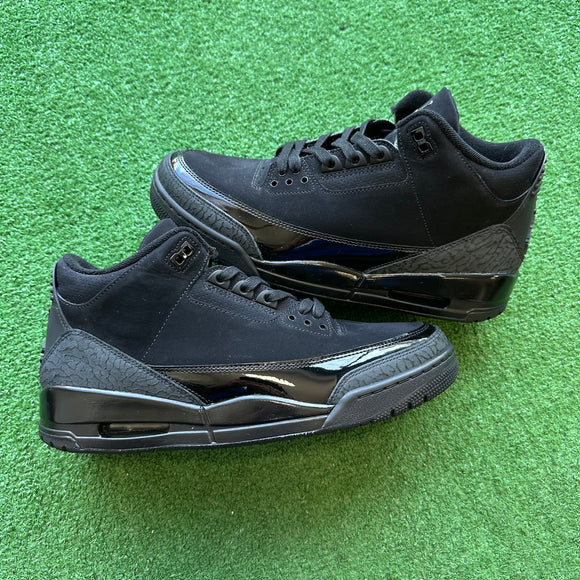 Jordan Black Cat 3s Size 10.5