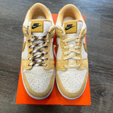Nike Celestial Gold Suede Low Dunk Size 12W/10.5M
