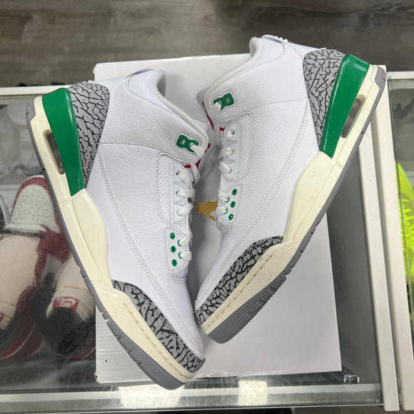 Jordan Lucky Green 3s Size 11.5/10M