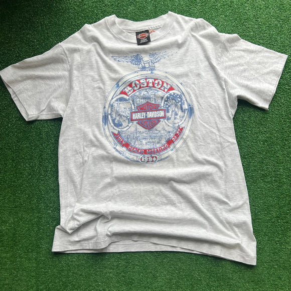 Vintage Harley Davidson Boston tee Size L